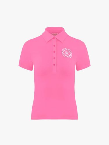 Heart Symbol UV-Protective Slim-Fit Performance T-shirt [Deep Pink] - FAIRLIAR GOLF - Modalova