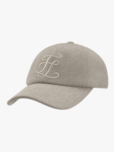 Symbol Logo Herringbone Adjustable Cap [Beige] - FAIRLIAR GOLF - Modalova