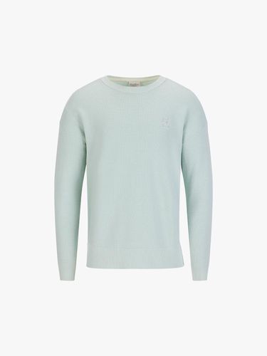 Waffle Knit Overfit Crewneck Sweater [GREEN] - FAIRLIAR GOLF - Modalova