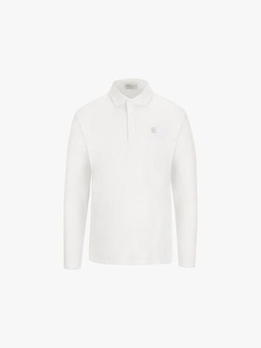 Woven Collar Polyester Blend T-shirt [Ivory] - FAIRLIAR GOLF - Modalova