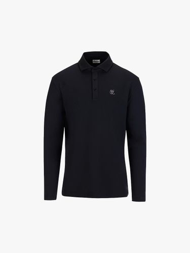 Woven Collar Premium Polyester T-shirt [Black] - FAIRLIAR GOLF - Modalova