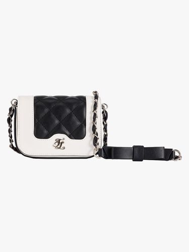 Quilted Detachable Strap Synthetic Leather Fanny Pack [Black] - FAIRLIAR GOLF - Modalova