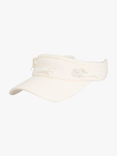 Leather Wool Adjustable Ribbon Visor [Cream] - FAIRLIAR GOLF - Modalova