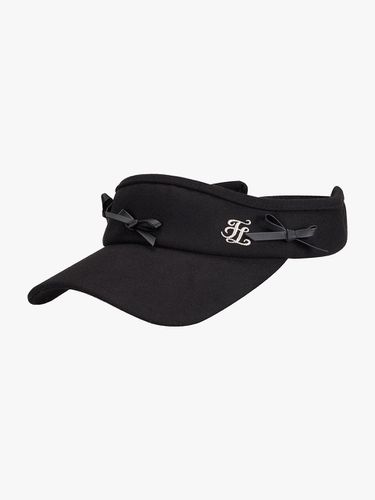 Leather Wool-blend Adjustable Visor [Black] - FAIRLIAR GOLF - Modalova