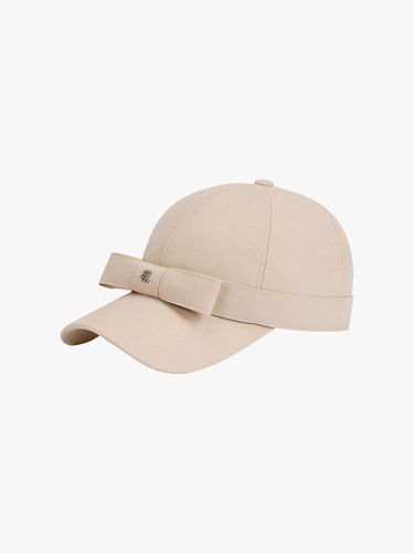 Petite Ribbon Polyester Stretch Cap [Beige] - FAIRLIAR GOLF - Modalova