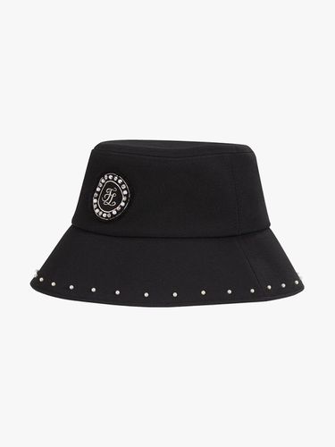 Pearl Embellished Adjustable Bucket Hat [Black] - FAIRLIAR GOLF - Modalova