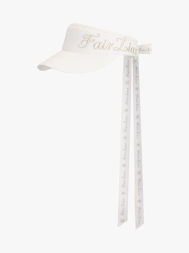 Side Logo Adjustable Wide Visor [Beige] - FAIRLIAR GOLF - Modalova