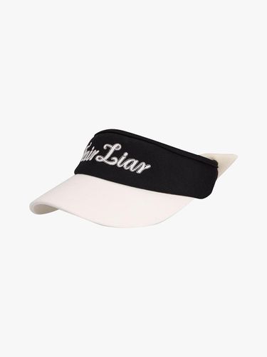 Wool-blend Wide UV Protection Visor [Black] - FAIRLIAR GOLF - Modalova