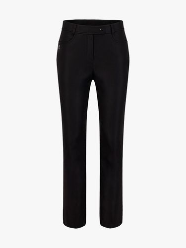 Ribbon Bootcut Fleece-Lined Pants [Black] - FAIRLIAR GOLF - Modalova