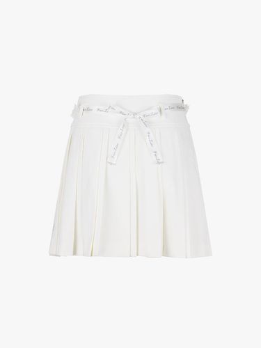 Belt Set Double Layer Pleated Skirt [Ivory] - FAIRLIAR GOLF - Modalova