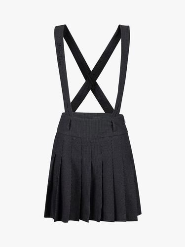 High-waist Overall Pleated Stretchy Skirt [Black] - FAIRLIAR GOLF - Modalova