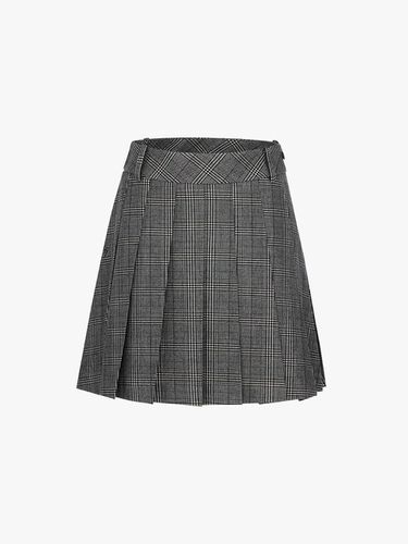 Mid Length A-line Pleated Skirt [Charcoal Gray] - FAIRLIAR GOLF - Modalova