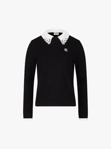 Detachable Lace Regular Fit Knit [Black] - FAIRLIAR GOLF - Modalova