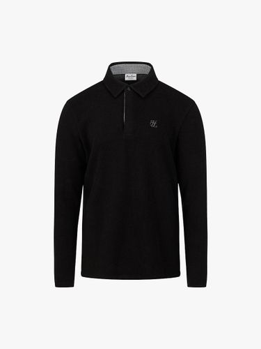 Houndstooth Relaxed Fit Point T-shirt [Black] - FAIRLIAR GOLF - Modalova