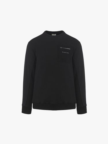 Hybrid Zipper Pocket Crewneck T-shirt [Black] - FAIRLIAR GOLF - Modalova