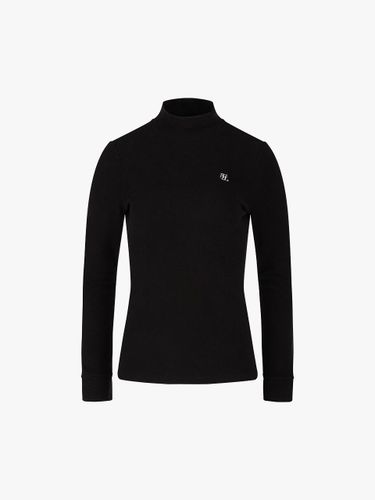 Fleece-lined High-neck Slim-fit T-shirt [Black] - FAIRLIAR GOLF - Modalova