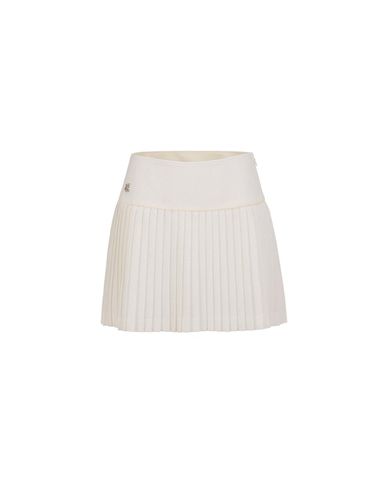 Glitter Low-Waist Pleated Skirt [Cream] - FAIRLIAR GOLF - Modalova