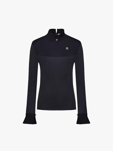 Frilled Windproof Layered T-shirt [Black] - FAIRLIAR GOLF - Modalova