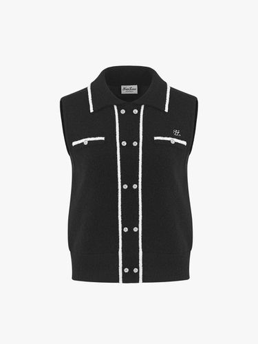 Double-button Windproof Premium Vest [Black] - FAIRLIAR GOLF - Modalova