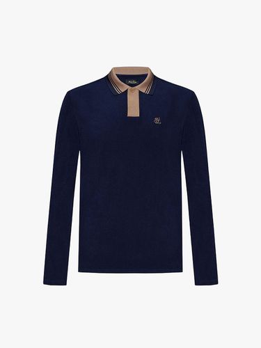 Knit Collar Heat-Regulating Regular Fit Long Sleeve T-shirt [Navy] - FAIRLIAR GOLF - Modalova