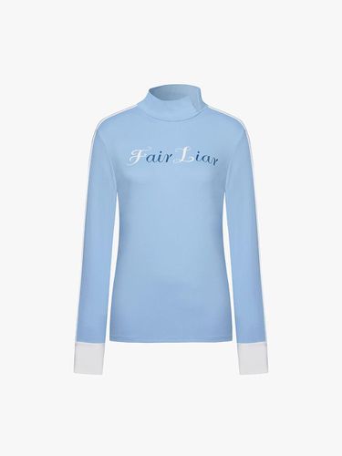 Long Sleeve Turtleneck Double-Knit T-shirt [Ceramic Blue] - FAIRLIAR GOLF - Modalova