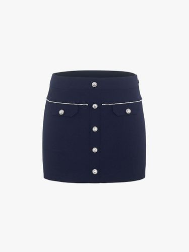 Beaded Pocket Slim H-line Skirt [Navy] - FAIRLIAR GOLF - Modalova