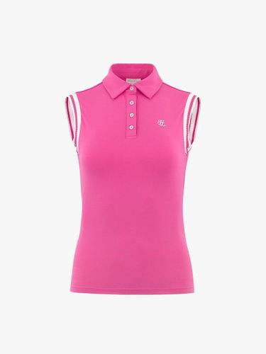 UV Protection Slim Fit Sleeveless T-shirt [Dark Pink] - FAIRLIAR GOLF - Modalova