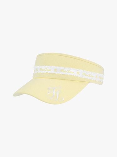 Frilled Adjustable Polyester Visor [Yellow] - FAIRLIAR GOLF - Modalova