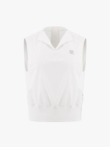 Open-neck Semi-loose Polyester Vest [Beige] - FAIRLIAR GOLF - Modalova