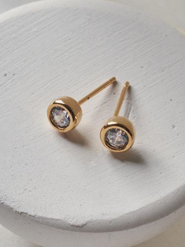 Sterling Swarovski Cubic Zirconia Earrings [,Gold,PinkGold] - liersi - Modalova