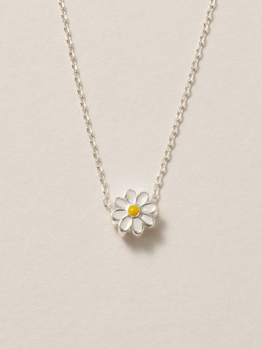 Silver Double-sided Chamomile Necklace - liersi - Modalova