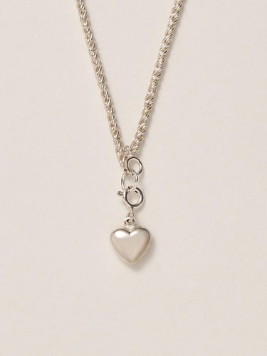 Double-sided Pure Silver Heart Initial Pendant - liersi - Modalova