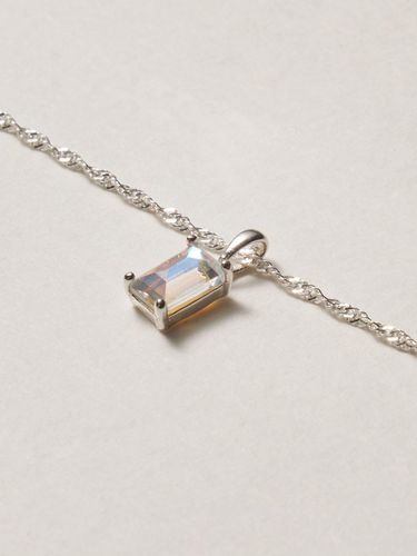 Baguette Opal Crystal Handcrafted Necklace - liersi - Modalova