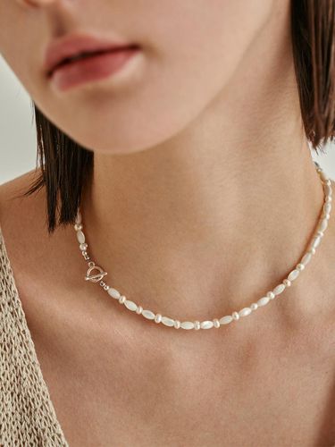 Handcrafted Freshwater Sterling Silver Pearl Necklace - liersi - Modalova