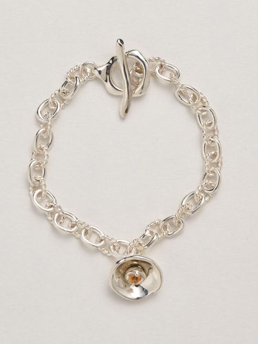 Natural Stone Floral Double Chain Bracelet - liersi - Modalova