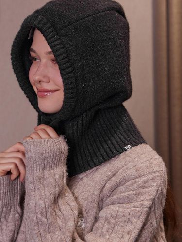 Soft Knit Hoodie-style One-size Balaclava [] - BELLOL - Modalova