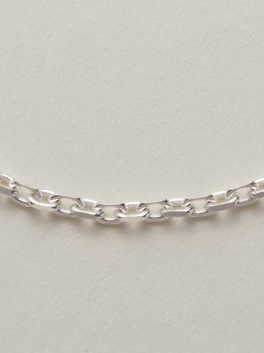 Bold Simple Sterling Silver Chain Necklace - liersi - Modalova