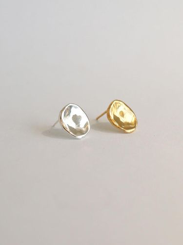 K Gold-Filled Irregular Button Pin Earrings - modernlike - Modalova