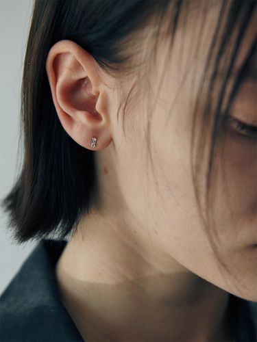 Minimalist Carre Dew Earring - verte - Modalova