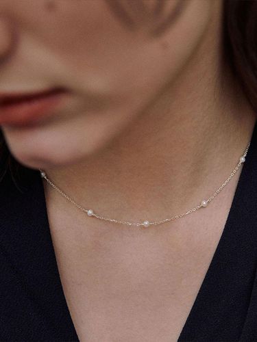 Freshwater Pearl Delicate Necklace - verte - Modalova