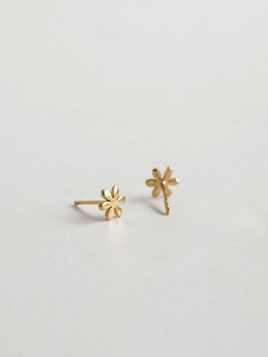 K Gold-filled Sterling Silver Daisy Flower Earrings - modernlike - Modalova