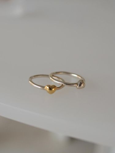 K Gold-filled Sterling Handcrafted Heart Ring - modernlike - Modalova