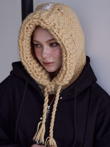 Handmade Wool Acrylic Balaclava [Buttery Yellow] - Rosefrantz - Modalova