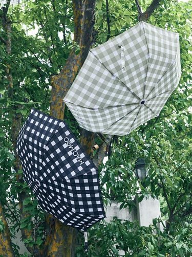 Napole Basic Foldable Premium Umbrella [BlackCheck/OliveCheck] - MAC MOC - Modalova