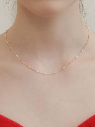 Pearl Delicate Freshwater Chain Necklace (NZ2435) - TATIANA - Modalova