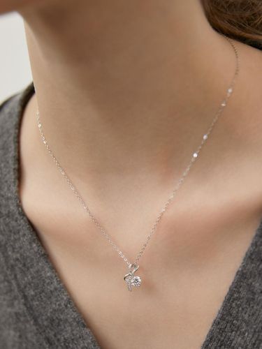 Sterling Crystal Tie Necklace (NZ2455) - TATIANA - Modalova