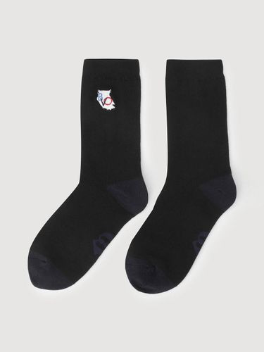 Embroidered Cotton-Blend Premium Socks [] (LXLAM25120BKX) - LUCKY CHOUETTE - Modalova