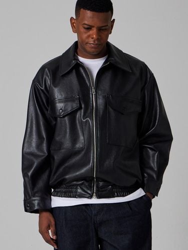 Vegan Leather Overfit Two-Pocket Blouson [] - BSMT - Modalova