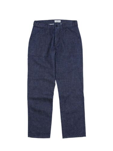 Hemp Blend Relaxed Fit Baker Pants [Indigo] - SENTIBONES - Modalova