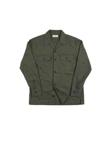 Utility Twill Cotton Shirt [Khaki] (507) - SENTIBONES - Modalova